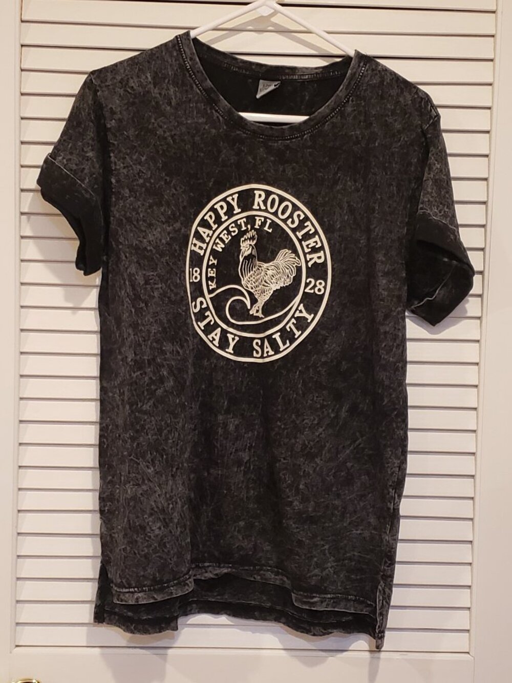 Key west fl, Happy rooster shirt women's XL 100% cotton